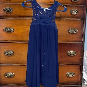 Short navy blue dress